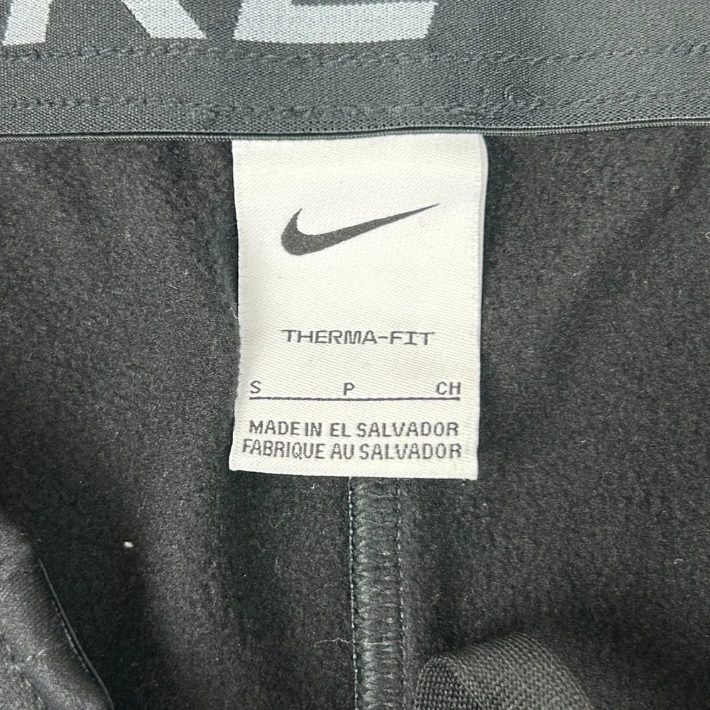 Nike Therma-Fit Sweatpants Mens S Black Fleece Lined Elastic Waist Performance